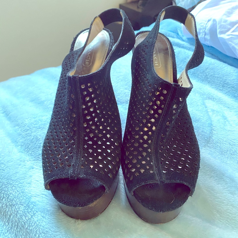 Coach Chastity wedges size 7